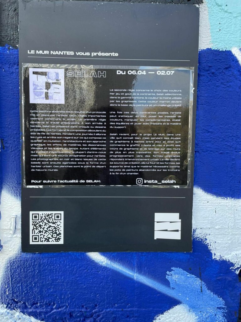Cartel du projet Le Mur Nantes